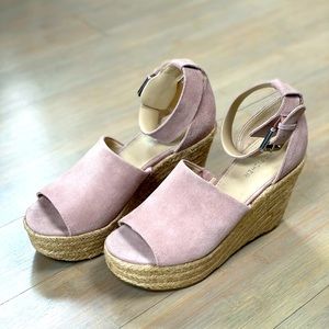 Marc Fisher Pink Wedges - NEVER WORN!